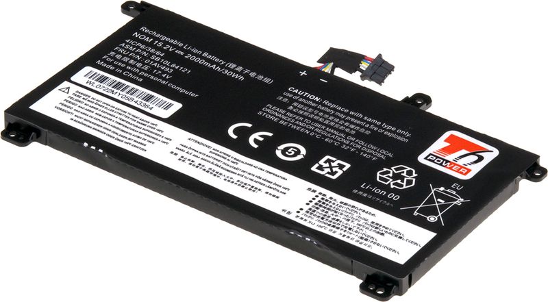 Batéria T6 Power pre Lenovo ThinkPad T570, T580, P51s, P52s, internal, 2000mAh, 30Wh, 4cell