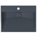 vidaXL Umývadlo minerálny/mramorový odliatok 50x38x11cm antracitové