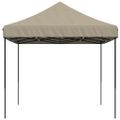 vidaXL Skladací pop-up párty stan sivohnedý 410x279x315 cm