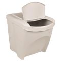 vidaXL Stohovateľné boxy na odpadky 3 ks biele 75 l polypropylén