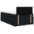 vidaXL Posteľ boxspring s matracom Čierna 120 x 190 cm Látka