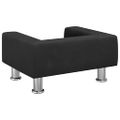 vidaXL Pelech pre psa čierny 50x40x26,5 cm zamat