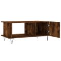 vidaXL Konferenčný stolík dymový dub 90x50x40 cm kompozitné drevo