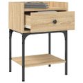 vidaXL Nočné stolíky 2 ks dub sonoma 40,5x31x60 kompozitné drevo