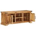 vidaXL TV skrinka 110x35x45 cm surový mangovníkový masív
