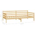 vidaXL Denná posteľ s matracom 90x200 cm, borovicový masív