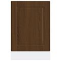 vidaXL Panel umývačky riadu Porto hnedý dub 45x1,5x57 cm kompozitné drevo