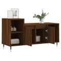 vidaXL TV skrinka hnedý dub 100x35x55 cm spracované drevo