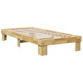 VidaXL Rám postele bez matraca 100x200 cm Dub z masívneho dreva