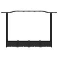 vidaXL Vyvýšený záhon s mriežkou a strechou Čierna 207 x 40 x 123 cm