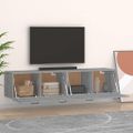 vidaXL Nástenné skrinky 2 ks sivé sonoma 60x36,5x35cm spracované drevo
