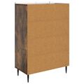 vidaXL Servírovacia skriňa Dymový dub 66 x 34,5 x 97 cm