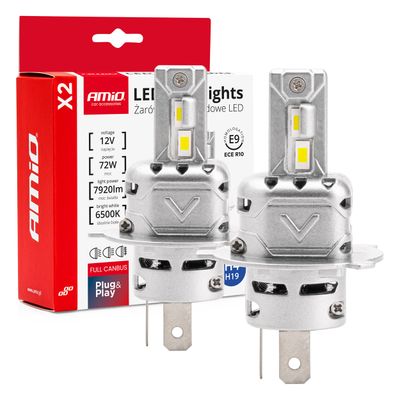 LED žárovky hlavního svícení X2 Series H4/H19 AMiO