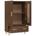 vidaXL Vysoká skrinka hnedý dub 70x31x115 cm spracované drevo