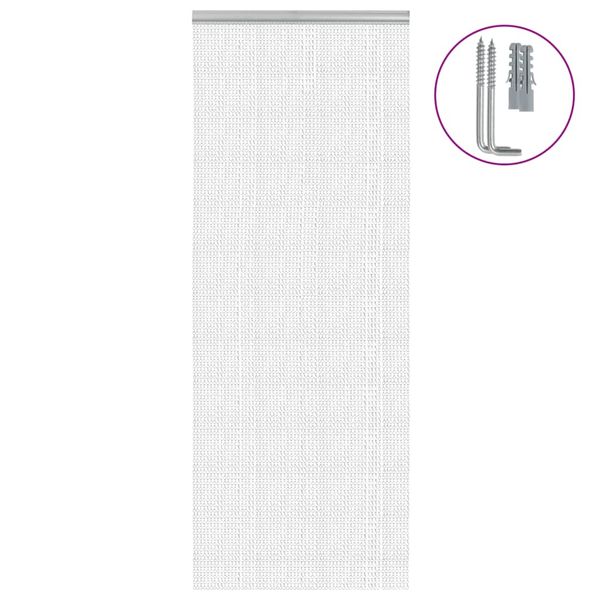 vidaXL Záves na dvere 80x201 cm hliník
