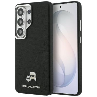 Puzdro Karl Lagerfeld Saffiano KC Metal Logo MagSafe pre Samsung Galaxy S26 Ultra čierna