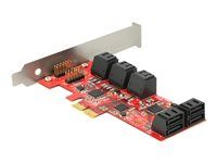Radič úložiska - 10 kanálov - SATA 6Gb/s - nízky profil - PCIe 2.0 x2