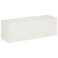 vidaXL Záhradný kvetináč 2 ks Biela 60 x 20 x 20 cm