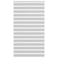 vidaXL Zebra roleta svetlosivá 135x200cm šírka látky 130,9cm polyester
