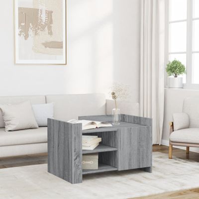 vidaXL Konferenčný stolík sivý sonoma 80x50x50 cm kompozitné drevo