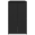 vidaXL Kôš na odpadky Čierna 65 x 80 x 115 cm Polyetylén
