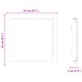 vidaXL Access Panel 2 ks Biela 23 x 23 x 3 cm Oceľ