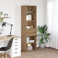 vidaXL Highboard Remeselný dub 50 x 42,5 x 185 cm Kompozitné drevo
