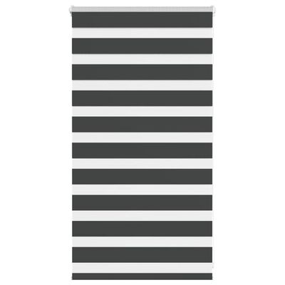 vidaXL Zebra roleta čierna 85x100 cm šírka látky 80,9 cm polyester
