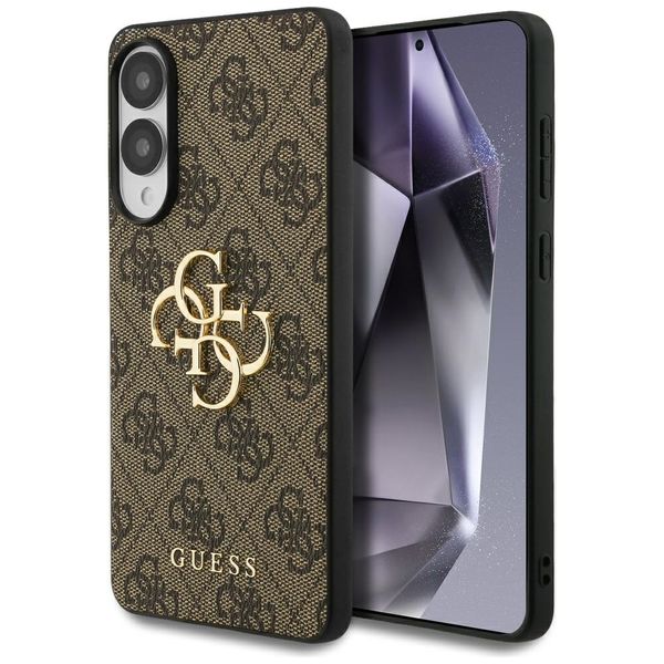 Puzdro Guess pre Samsung Galaxy S25 Edge GUESS HC 4G PU veľké logo hnedá