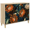 vidaXL Servírovacia skriňa LOCHEM Sonoma 102 x 33 x 75 cm