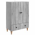 vidaXL Servírovacia skriňa Sivá sonoma 66 x 34,5 x 95 cm