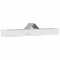vidaXL Kurín 10x2x2 m, pozinkovaná oceľ