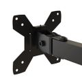 vidaXL Držiak na dva monitory čierny oceľový VESA 75/100 mm