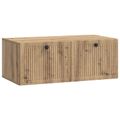 vidaXL Nástenná TV skrinka 78,5 x 41 x 30 cm Dub artisan
