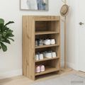 vidaXL Skriňa na topánky 48 x 36 x 92 cm Kompozitné drevo Dub artisan