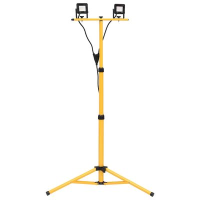 vidaXL LED reflektor so statívom 2x10 W teplé biele svetlo