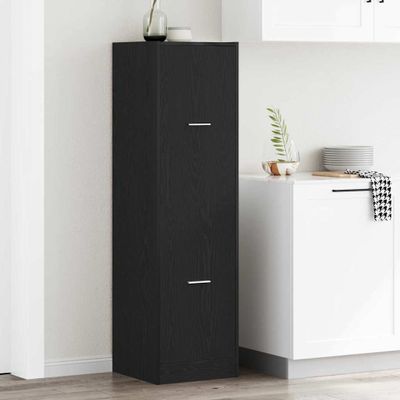 vidaXL Lekárenský kabinet Čierny dub 40 x 41 x 144.5 cm