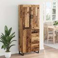vidaXL Highboard 2 ks Staré drevo 69,5 x 34 x 180 cm