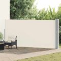 vidaXL Zaťahovacia bočná markíza na terasu 170x1200 cm, krémová