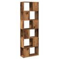 vidaXL Skriňa na knihy/Izbový prepážka Old Wood 60x24x186 cm