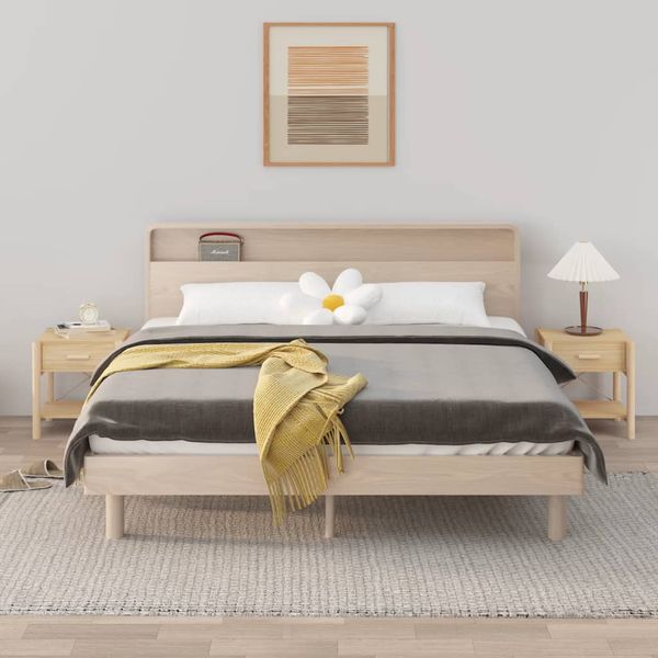vidaXL Nočné stolíky 2 ks 42x38x45 cm spracované drevo