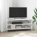 vidaXL RohováTVskriňa 102x40,5x45cm Vysoko lesklá biela