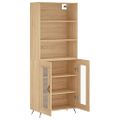 vidaXL Vysoká skrinka dub sonoma 69,5x34x180 cm spracované drevo