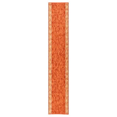 vidaXL Koberec behúň tehlový 80x450 cm protišmykový