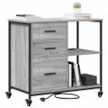 vidaXL Kabinet s nabíjacou stanicou 76 x 41 x 72 cm Kompozitné drevo