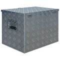 vidaXL Hliníková bednička 610x430x455 mm strieborná