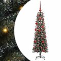 vidaXL Umelý vianočný stromček Zelená 150 cm PVC, plast a oceľ