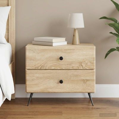 vidaXL Nočný stolík Dub sonoma 62 x 34,5 x 47,5 cm Kompozitné drevo