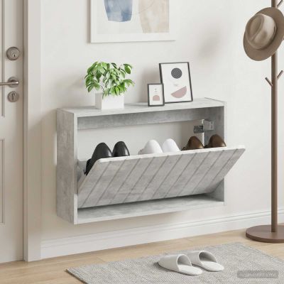 vidaXL Nástenný botník ZWOLLE 71 x 17 x 43 cm Kompozitné drevo