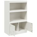 vidaXL Komoda biela 67x39x107 cm oceľová